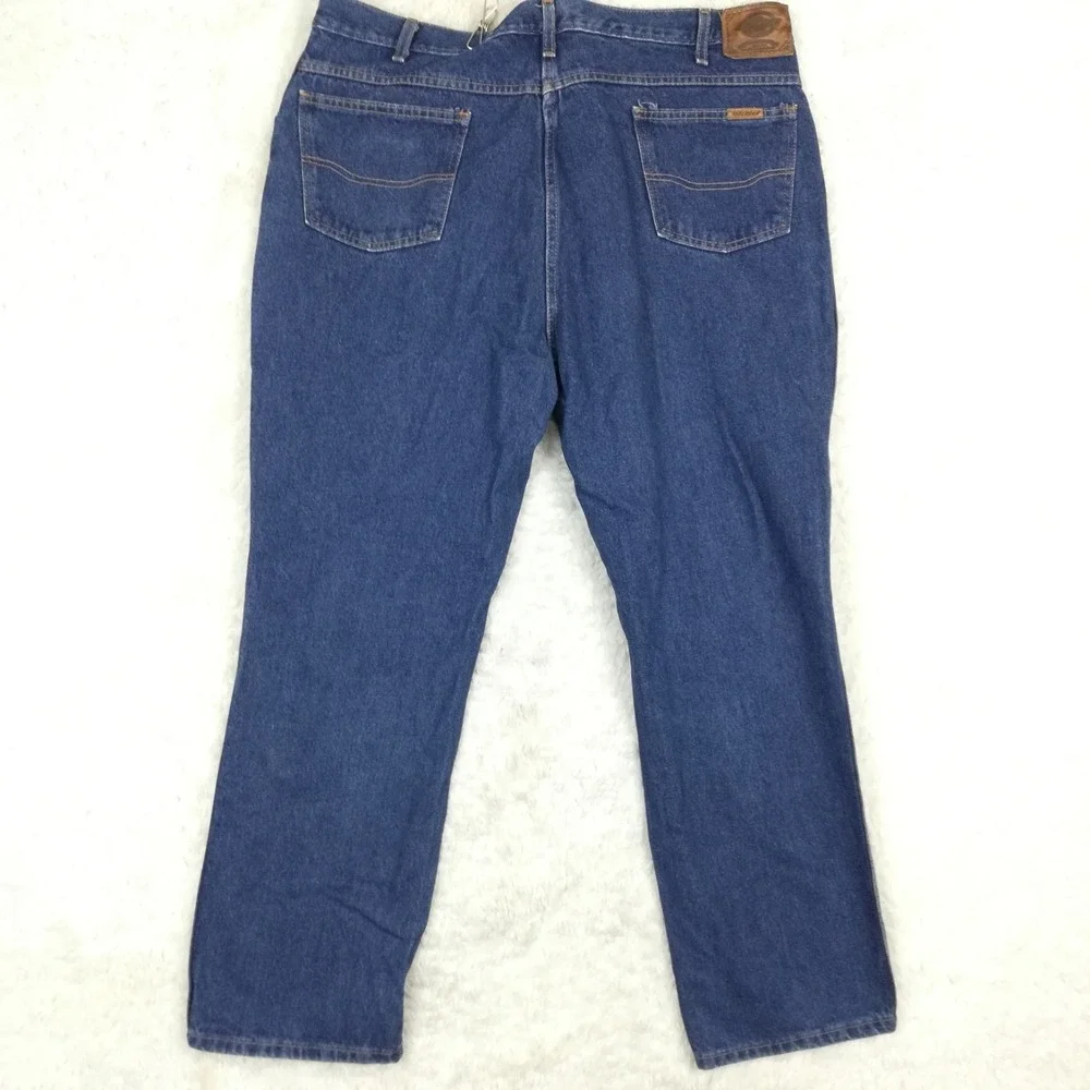 Dickies Mens Jeans 5 Pocket Work Straight Leg Blue Denim Indigo Wash 42x32‎